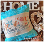Crocette A Gogo   "Beach Time"  Counted Cross Stitch Pattern  Summer, Mermaid, Seahorse, Starfish, Beach, Paper Pattern