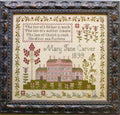 PLUM STREET SAMPLERS "Pink House Sampler"  Counted Cross Stitch Pattern  Paper Pattern