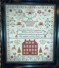 CHESSIE & ME "Sarah Casey Unwin 1848 Sampler" Counted Cross Stitch Pattern, Sampler, Pattern Only