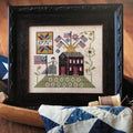 PLUM STREET SAMPLERS "Betsy's House"  Counted Cross Stitch Pattern  Summer, Fourth of July, 1776, Americana, Flag, Paper Pattern