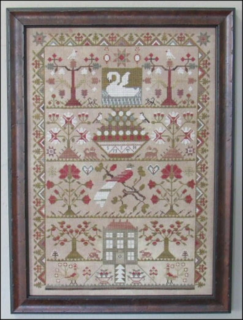 THE SCARLETT HOUSE "Smith Sampler" Counted Cross Stitch Pattern, Sampler, Pattern Only