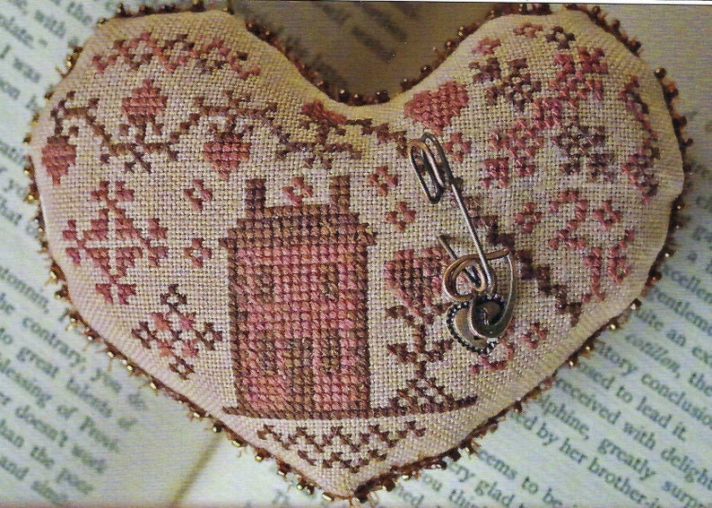 BLACKBIRD DESIGNS "My Heart is Home"  Tender Hearts Series #2, Counted Cross Stitch Pattern, Chart, Sampler, Pattern Only