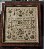 BLACKBIRD DESIGNS "Our Lasting Friendship"  3 Stitching Project, Friendship Sampler, Counted Cross Stitch Chart, Pattern Only