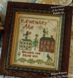 BLACKBIRD DESIGNS "Elizabeth Jane"  Anniversaries of the Heart #12, Primitive Cross Stitch Sampler Pattern  Sampler, Pattern Only