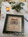 BLACKBIRD DESIGNS "Evergreen Lane"  Anniversaries of the Heart #11, Primitive Cross Stitch Sampler Pattern   Sampler, Pattern Only