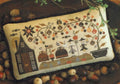 PLUM STREET SAMPLERS "The Adams Family"  Counted Cross Stitch Pattern  Fall, Autumn, Halloween, Pumpkins, Haunted House, Paper Pattern