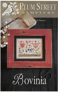PLUM STREET SAMPLERS "Bovinia"  Counted Cross Stitch Pattern  Cow, Blooming Flowers, Paper Pattern
