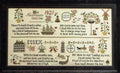 PLUM STREET SAMPLERS "Nantucket Girl's Sampler"  Counted Cross Stitch Pattern  Sampler, Whale, Ship, Seas, Paper Pattern