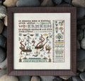 INK CIRCLES "Get Kraken" Counted Cross Stitch Pattern, Chart, Reproduction Dutch Sampler, Sea Monster, Pattern Only