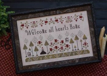 PLUM STREET SAMPLERS "Welcome All Hearts Home"  Counted Cross Stitch Pattern   Paper Pattern