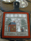 CHESSIE & ME "Winter Wonder" Counted Cross Stitch Pattern, Snowman, Holidays, Cat, Snowflakes, Pattern Only