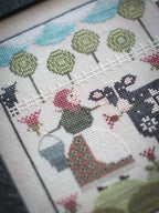 PLUM STREET SAMPLERS "The Milk & Cream Co."  Counted Cross Stitch Pattern  Barn, Cows, Dairy, Maiden, Paper Pattern