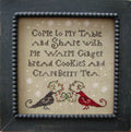 PLUM STREET SAMPLERS "Christmas Tea"  Counted Cross Stitch Pattern  Chart, Holidays, Winter, Paper Pattern