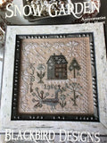 BLACKBIRD DESIGNS "Snow Garden"  Primitive Cross Stitch Sampler  Anniversaries of the Heart Series, Pattern Only