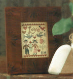 BIRDS OF A FEATHER "Love" Counted Cross Stitch Pattern, Love, Valentine's Day, Paper Pattern