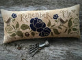 SCATTERED SEED SAMPLERS " Remember Me" Pinkeep, Counted Cross Stitch Pattern, Chart, Pattern Only