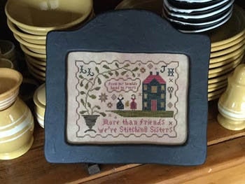 CHESSIE & ME "Stitching Sisters" Counted Cross Stitch Pattern, Chart, More Than Friends, We're Stitching Sisters, Pattern Only