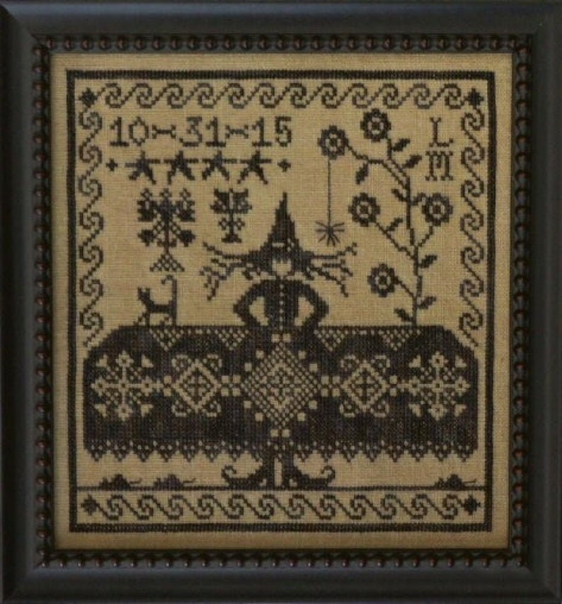 LA-D-DA "Which Witch?" Counted Cross Stitch Pattern, Halloween, Witch, Pattern Only