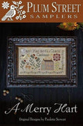 PLUM STREET SAMPLERS "A Merry Hart"  Counted Cross Stitch Pattern  Chart, Sampler, Paper Pattern