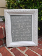 PDF INSTANT DOWNLOAD  Willow Hill Samplings  "Remember Me"  Counted Cross Stitch Pattern  Pattern Only