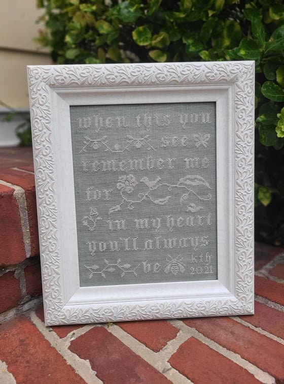 PDF INSTANT DOWNLOAD  Willow Hill Samplings  "Remember Me"  Counted Cross Stitch Pattern  Pattern Only