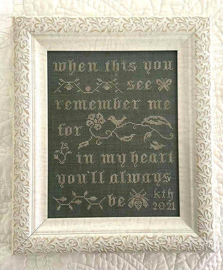 PDF INSTANT DOWNLOAD  Willow Hill Samplings  "Remember Me"  Counted Cross Stitch Pattern  Pattern Only