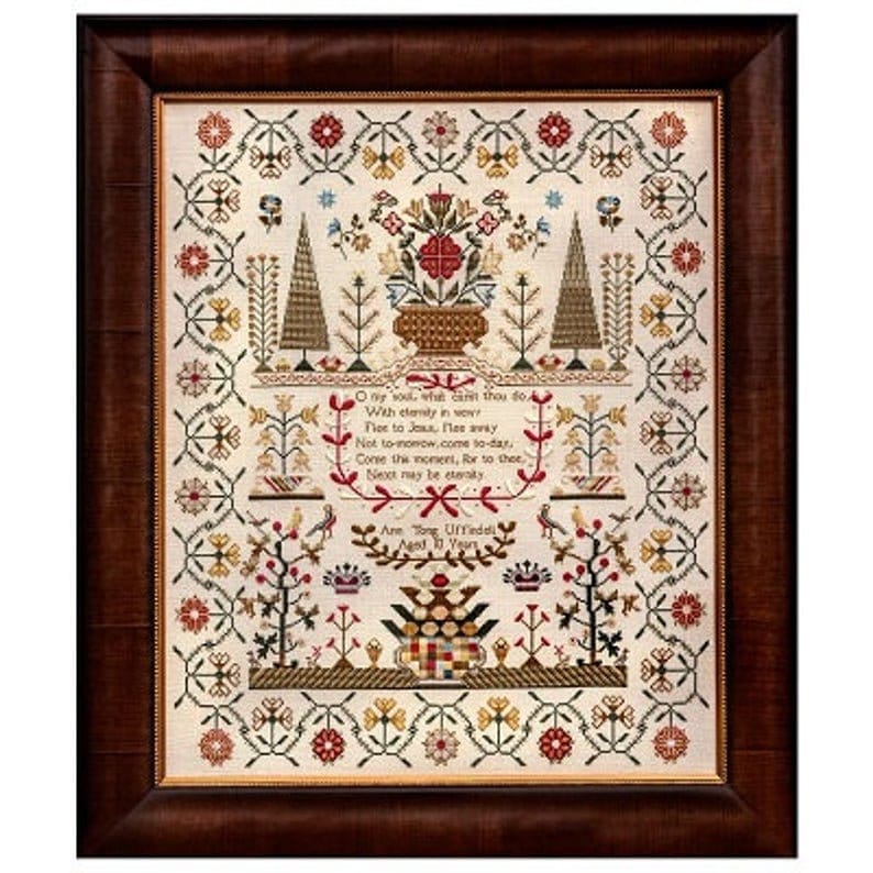 Hands Across The Sea Samplers "Ann Tong Uffindell 1835" Counted Cross Stitch Pattern, Sampler, Pattern Only