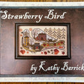 KATHY BARRICK "Strawberry Bird" Counted Cross Stitch Pattern, Chart, Sampler, Pattern Only