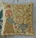 BLACKBIRD DESIGNS "The Gardener"  Primitive Cross Stitch Sampler Pattern  Garden Club Series #9, Pattern Only