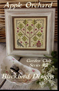 BLACKBIRD DESIGNS "Apple Orchard"  Counted Cross Stitch Pattern  Garden Club Series #2, Chart, Pattern Only