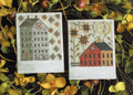 PLUM STREET SAMPLERS "Autumn Saltboxes"  Counted Cross Stitch Pattern  Chart, Pattern Only