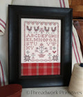 THREADWORK PRIMITIVES  "Chicken Scratch Sampler"  Counted Cross Stitch Pattern  Chart  Sampler  Primitive  Pattern Only