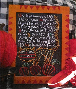 BIRDS OF A FEATHER "Halloween Fun" Counted Cross Stitch Pattern, Chart, Pattern Only