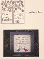PLUM STREET SAMPLERS "Christmas Tea"  Counted Cross Stitch Pattern  Chart, Holidays, Winter, Paper Pattern
