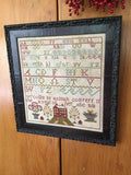 CHESSIE & ME " Hannah Commperf 1818 Sampler" Counted Cross Stitch Pattern, Chart, Sampler, Pattern Only