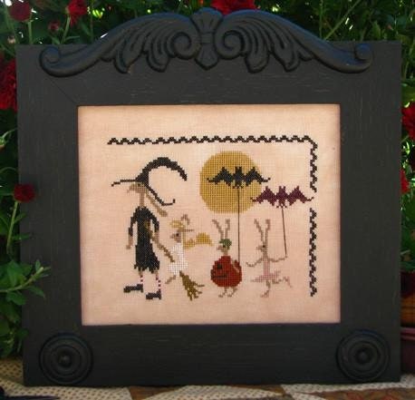 PLUM STREET SAMPLERS "Hare's Halloween"  Counted Cross Stitch Pattern  Chart, Hare Family, Series, Pattern Only