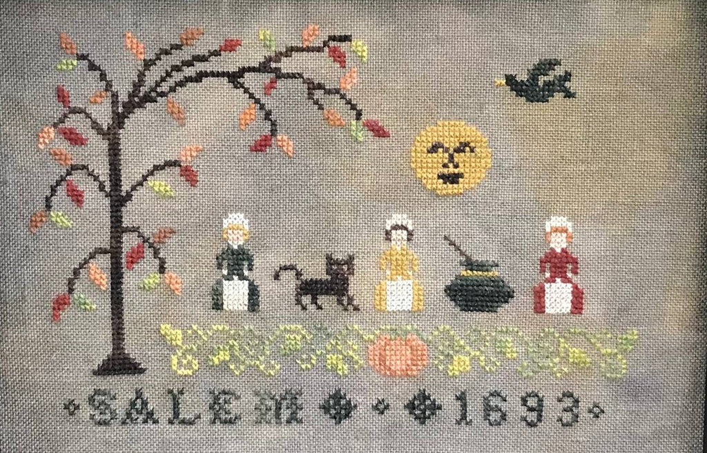 PDF INSTANT DOWNLOAD  Willow Hill Samplings  "Bewitched Sampler"  Counted Cross Stitch Pattern  Halloween  Pattern Only