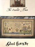 THE SCARLETT HOUSE "Good Company" Counted Cross Stitch Pattern, Chart, Sampler, Pattern Only