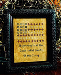 PDF INSTANT DOWNLOAD  Willow Hill Samplings  "My Country 'Tis of Thee"  Counted Cross Stitch Pattern  Americana  Pattern Only