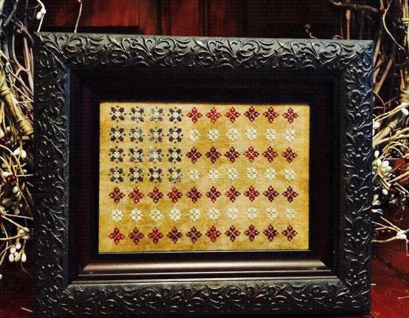 PDF INSTANT DOWNLOAD  Willow Hill Samplings  "My Country 'Tis of Thee"  Counted Cross Stitch Pattern  Americana  Pattern Only
