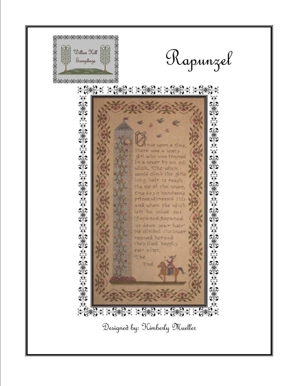PDF INSTANT DOWNLOAD  Willow Hill Samplings  "Fairy Tale Series"  Counted Cross Stitch Pattern  Pattern Only