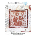 LUMINOUS FIBER ARTS "Gathering Acorns" Counted Cross Stitch Pattern, Chart, Autumn, Fall 2021 Needlework Expo Release, Pattern Only