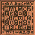 Teresa Kogut Creative Whims "Such A Fright" Counted Cross Stitch Pattern, Chart, Halloween, Black Cats, Bats, Pattern Only