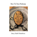 STACY NASH PRIMITIVES "Boo To You Pinkeep" Counted Cross Stitch Pattern, Sampler, Pattern Only, Fall Needlework Expo 2021