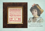 Hands Across The Sea Samplers "EMILY ANN FOSTER 1892" An English School Girl Sampler, Cross Stitch Booklet, Reproduction, Pattern Only