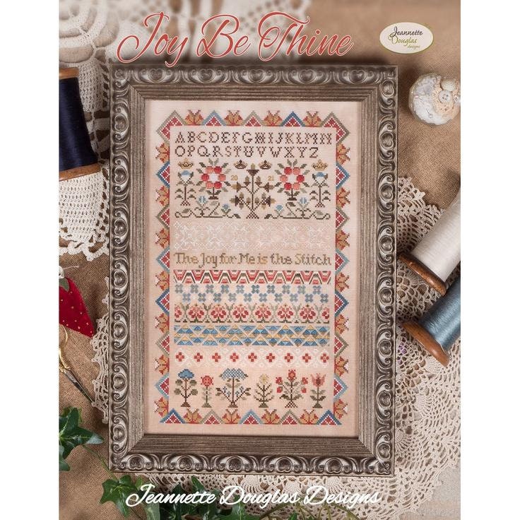 JEANNETTE DOUGLAS DESIGNS "Joy Be Thine", Fall Needlework Expo 2021" Sampler, Counted Cross Stitch Pattern, Chart, Pattern Only