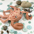 Just Another Button Company "SALTY SAL CRAB Pincushion - Wool Applique Pattern"  Limited Edition