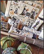 Crocette A Gogo  "Waiting For Halloween"  Counted Cross Stitch Chart  10 Patterns  Black Cat, Witches, Ghosts, Pattern Only