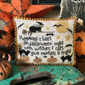 TERESA KOGUT "Pumpkins & Bats"  Counted Cross Stitch Pattern  Witch, Pumpkin, Black Cat, Fall Needlework Expo 2021, Pattern Only