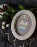PDF INSTANT DOWNLOAD  Blue Bird Needleworks  "Easter Hen"  Counted Cross Stitch Pattern  Spring  Pattern Only